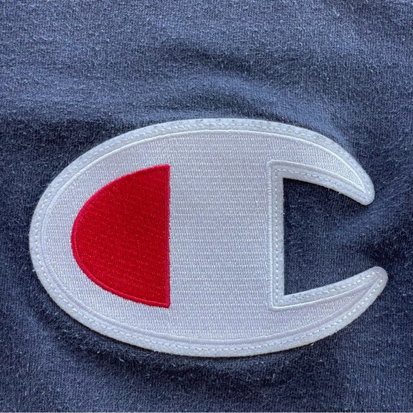 Black Champion “C” Big Logo T-shirt Men Size Large - Picture 2 of 6